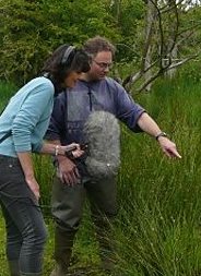 John Baker looking for frogs